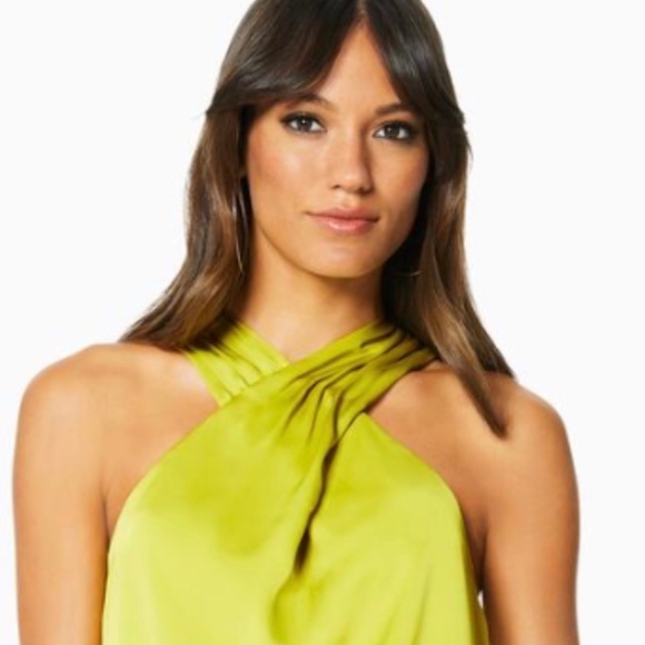 Ramy Brook Carlene Chartreuse Top - Picture 1 of 3